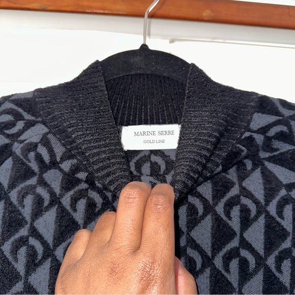 Marine Serre Moon Jacquard Roll Neck Jumper - Picture 5 of 5